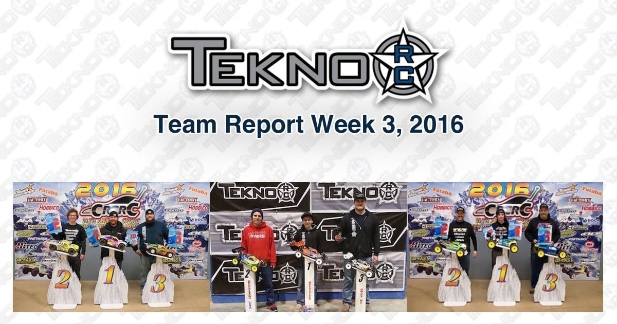 Tekno RC Team Report Week 3 2016