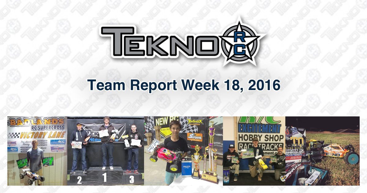 Tekno RC Team Report Week 18 2016