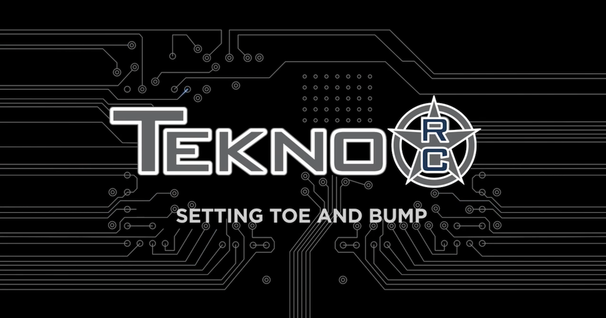 Tekno RC How To Videos: Setting Toe and Bump