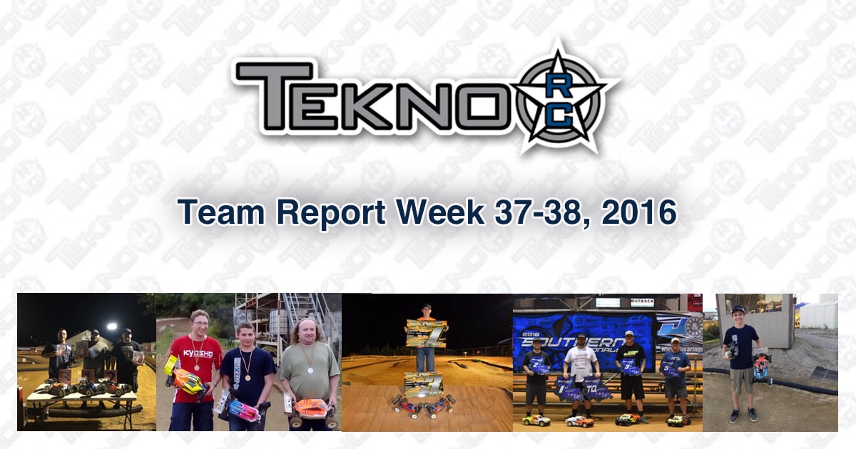 Tekno RC Team Report Week 37-38 2016
