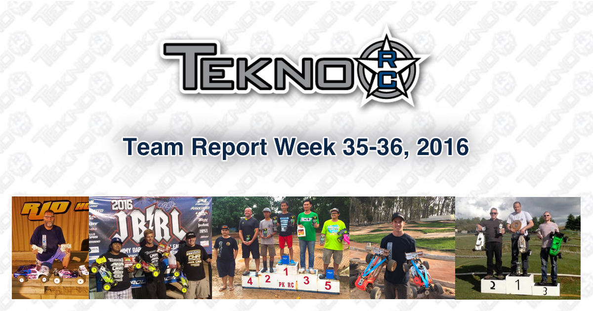 Tekno RC Team Report Week 35-36 2016