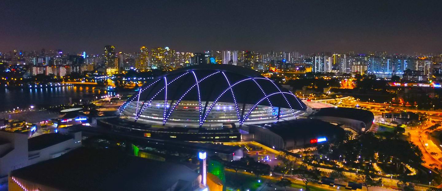 A very nice view of Singapore during the night...