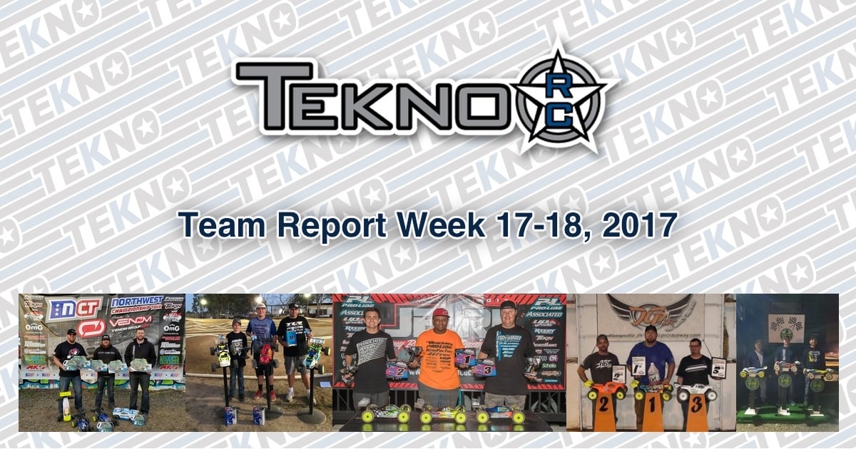 Tekno RC Team Report Week 17-18, 2017