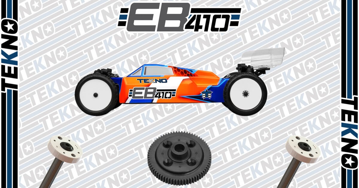 Tekno EB410 Kits, Option Pistons and 70T Spur Gear Now Available!