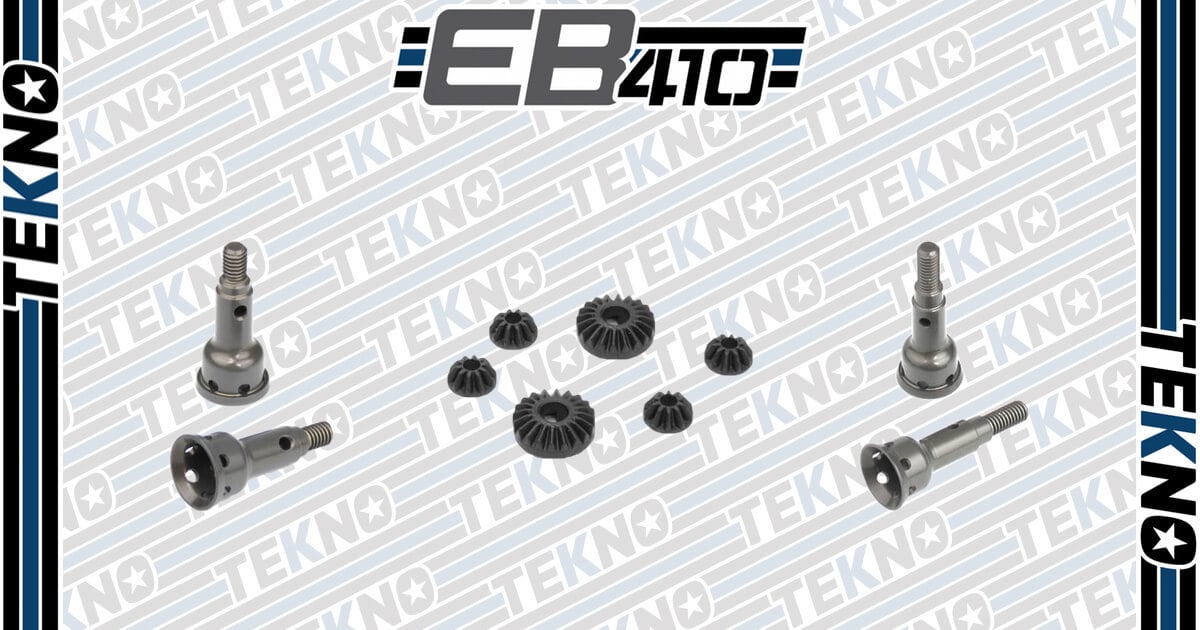 EB410 Aluminum Stub Axles and Composite Diff Gear Set Now Available!